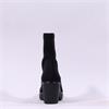 Miss Elastic Cushy Wedge Pull On Boot - Black Suede